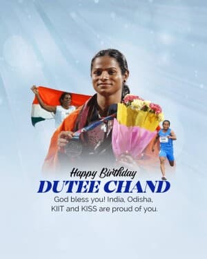 Dutee Chand - Birthday graphic