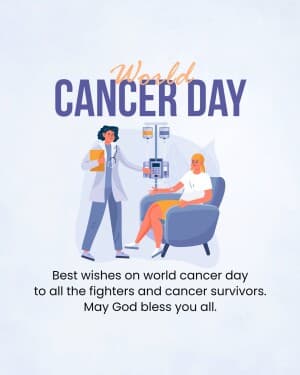 World Cancer Day event advertisement