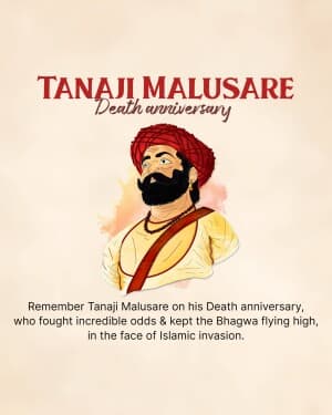 Tanaji Malusare Death Anniversary illustration