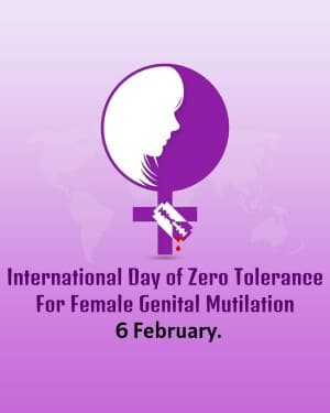 International Day of Zero Tolerance for Female Genital Mutilation illustration
