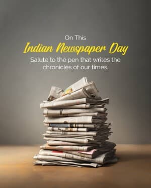 Indian Newspaper Day banner