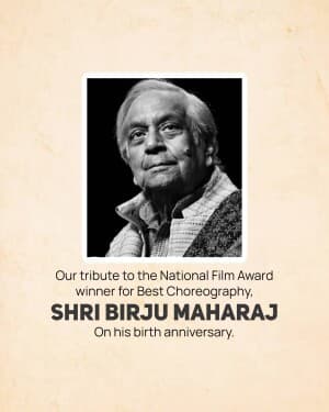 Birju Maharaj Jayanti post