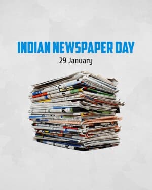 Indian Newspaper Day poster
