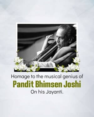 Bhimsen Joshi Jayanti video