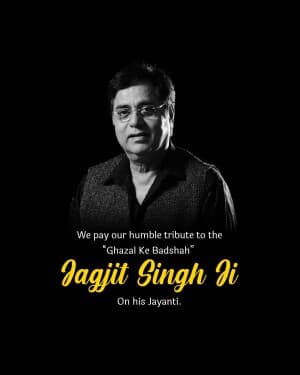 Jagjit Singh Janmjayanti illustration