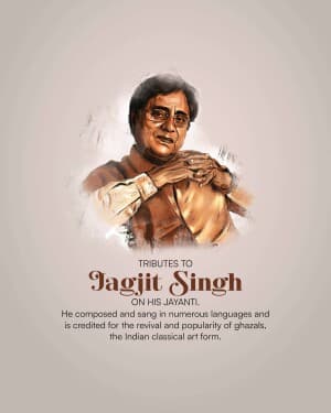 Jagjit Singh Janmjayanti graphic