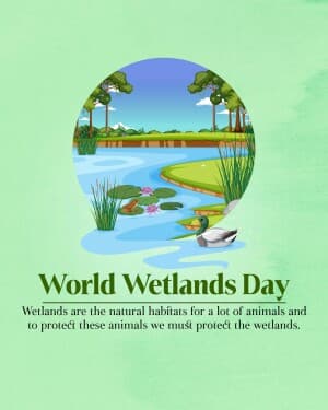 World Wetlands day event poster