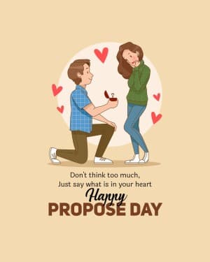 Happy Propose Day poster