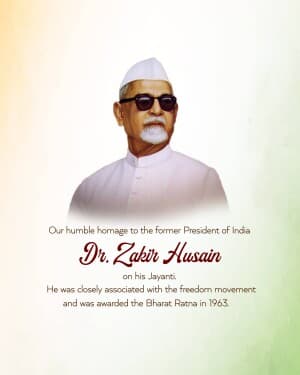 Zakir Husain Janmjayanti banner