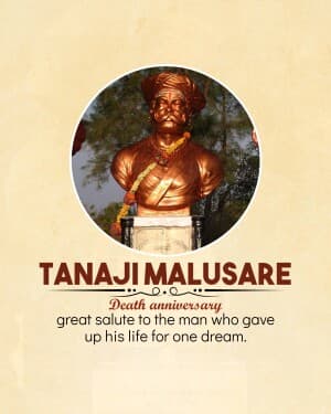 Tanaji Malusare Death Anniversary poster