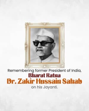 Zakir Husain Janmjayanti post