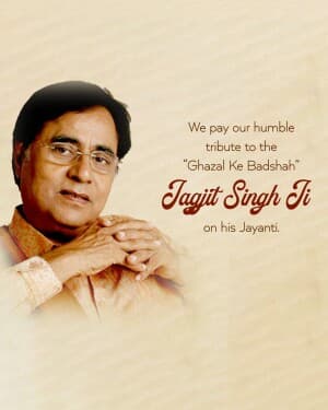 Jagjit Singh Janmjayanti image