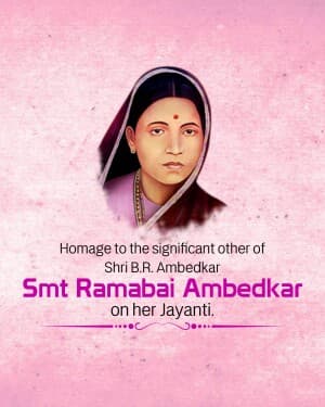 Ramabai Ambedkar Janam Jayanti graphic