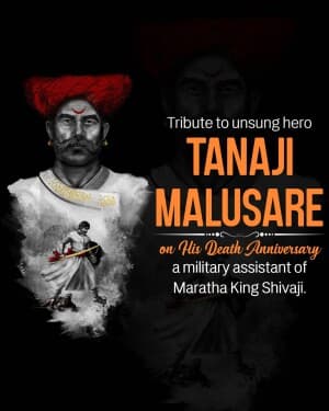 Tanaji Malusare Death Anniversary banner