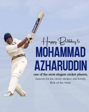 Mohammad Azharuddin Birthday post