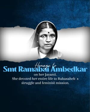 Ramabai Ambedkar Janam Jayanti poster