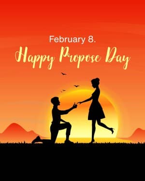 Happy Propose Day illustration