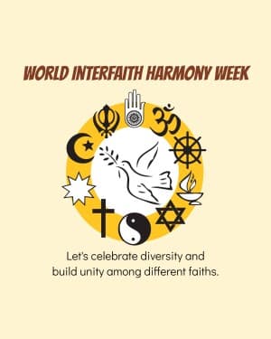 World Interfaith Harmony Week poster