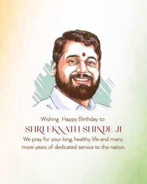 Eknath Shinde Birthday post