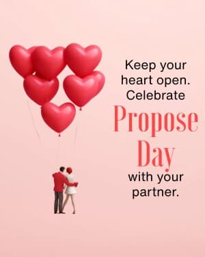 Happy Propose Day flyer