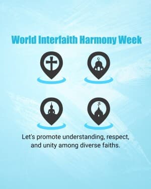 World Interfaith Harmony Week flyer