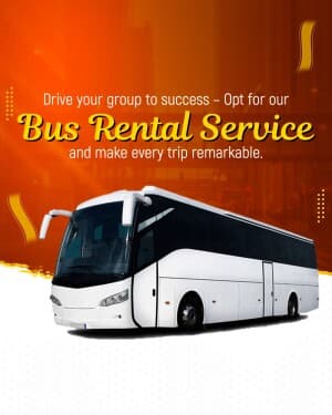 Rental Service promotional template