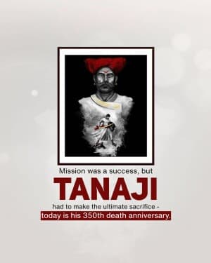 Tanaji Malusare Death Anniversary post