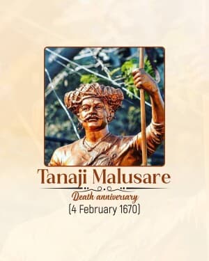 Tanaji Malusare Death Anniversary event poster