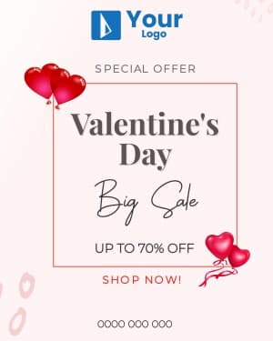 Valentine's Day Offer Facebook Poster