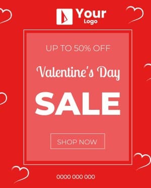 Valentine's Day Offer advertisement template