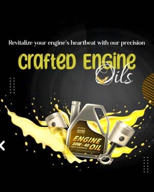 Engine oil banner