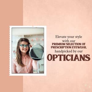 Optician marketing poster