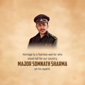 Somnath Sharma Birth Anniversary banner