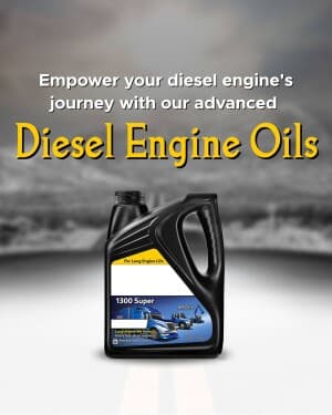 Engine oil template