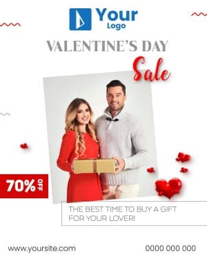 Valentine's Day Offer Social Media poster