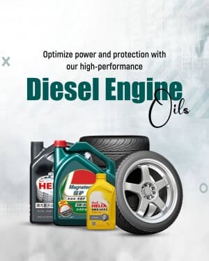 Engine oil poster