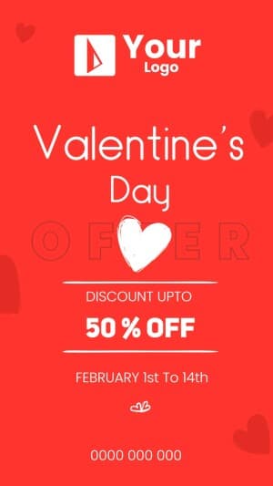 Valentine's Day Offer facebook ad banner