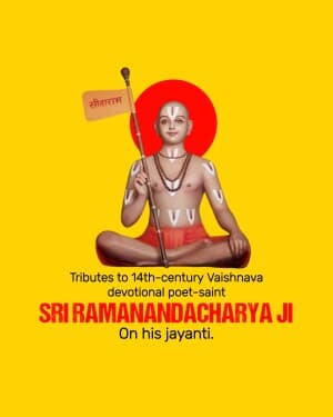 Ramanandacharya jayanti image