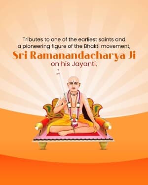 Ramanandacharya jayanti event poster