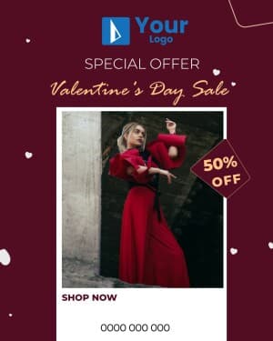 Valentine's Day Offer creative template