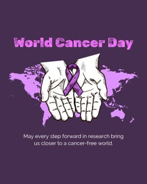 World Cancer Day event poster