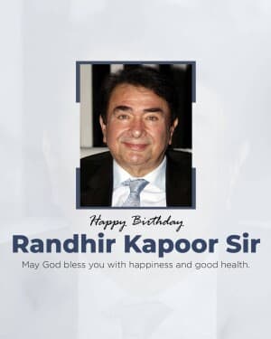 Randhir Kapoor Birthday image
