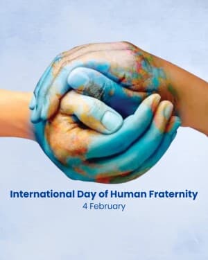 International Day of Human Fraternity illustration