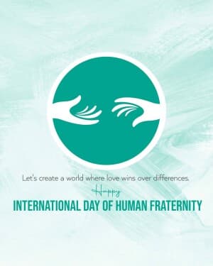 International Day of Human Fraternity video