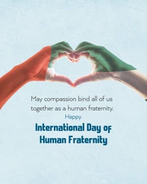 International Day of Human Fraternity image