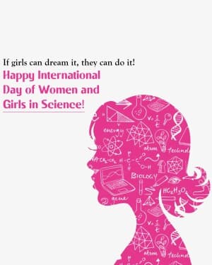 International Day Women and Girls in Science graphic