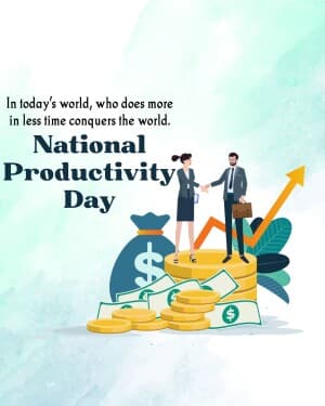 National Productivity Day event poster