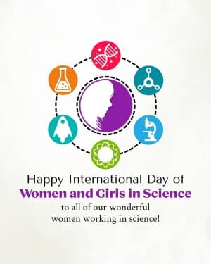 International Day Women and Girls in Science banner