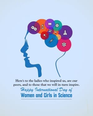 International Day Women and Girls in Science poster