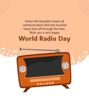 World Radio Day creative image